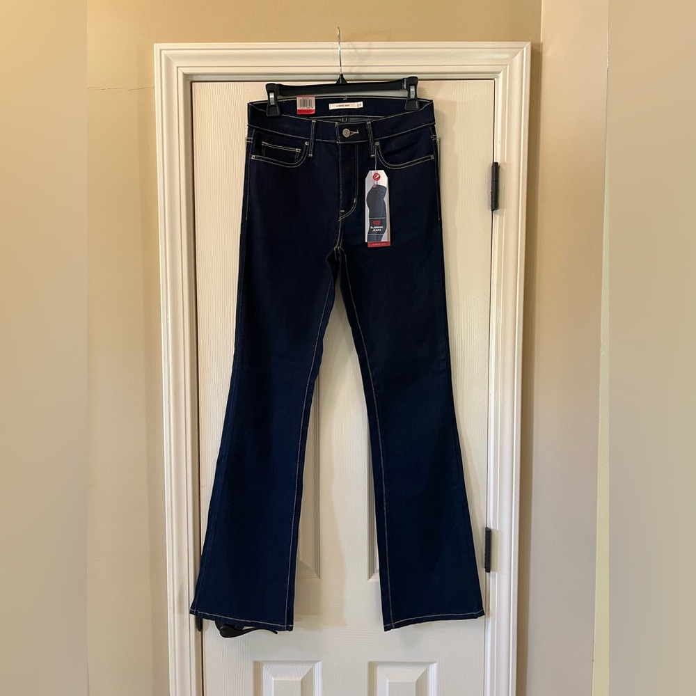 Levi’s Slimming Boot Cut Women's Dark Blue Jeans Size 29 NWT
